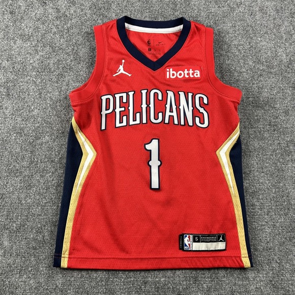 Nike Other - New Orleans Pelicans Jersey Boys Small Red NBA Basketball Nike Zion Williamson 1